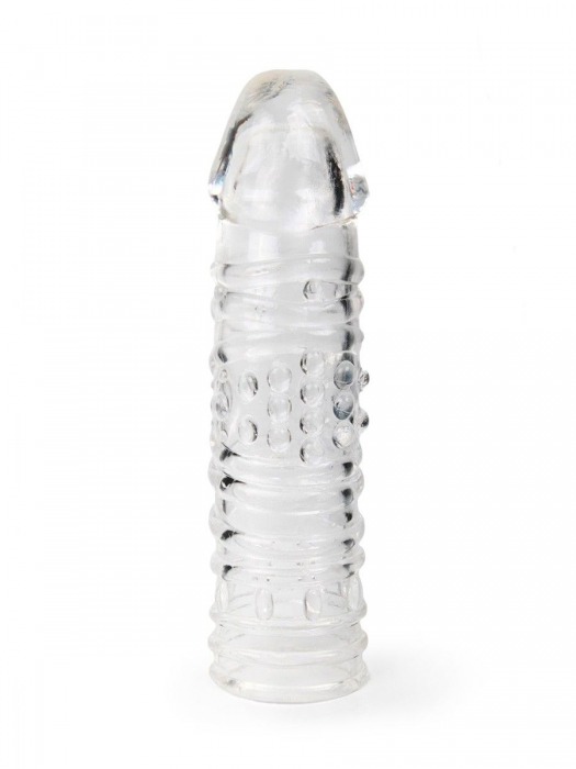 Прозрачная закрытая насадка на пенис - 17 см. - Sex Expert - в Туле купить с доставкой