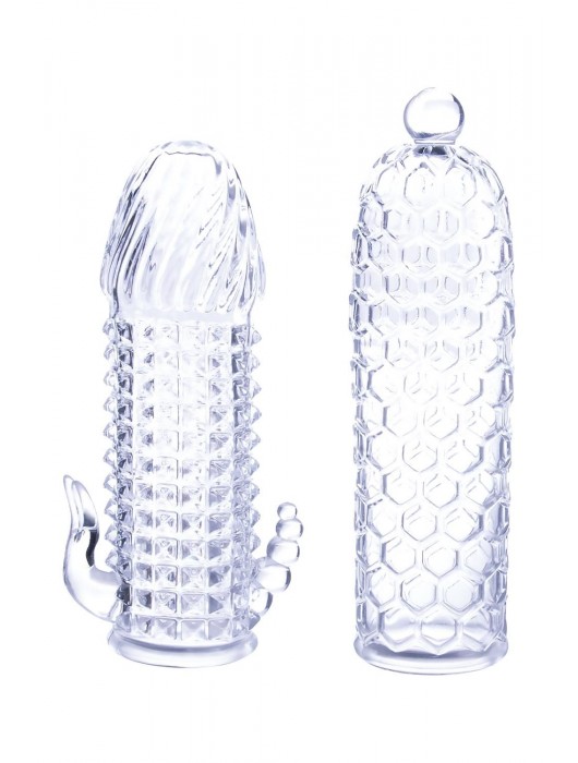 Набор из 2 прозрачных насадок на член Seductive Tickler Sleeves Set - NMC - в Туле купить с доставкой