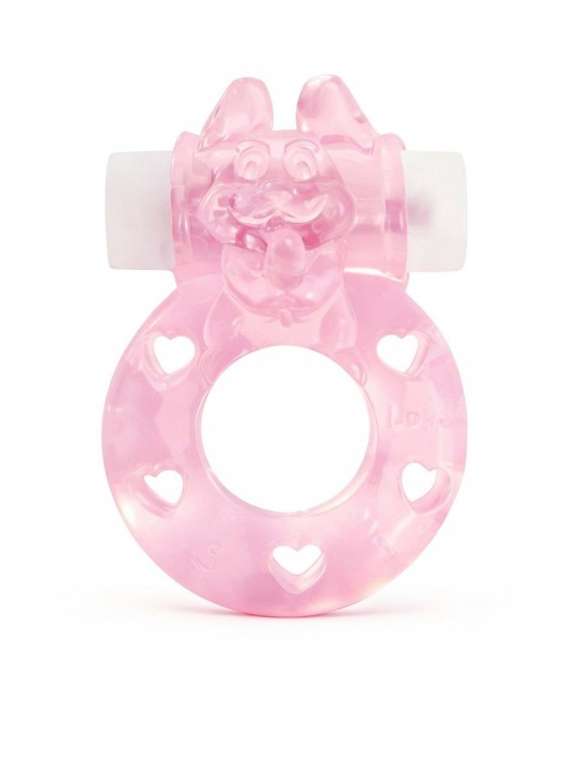 Розовое эрекционное виброкольцо в форме зайчика - 1137 - в Туле купить с доставкой