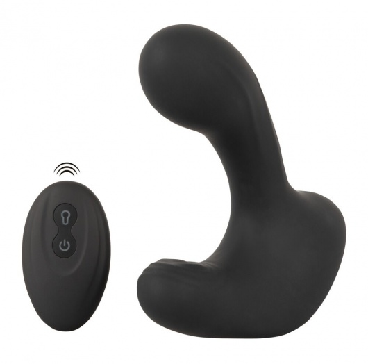 Черная анальная вибропробка с функцией расширения RC Butt Plug with 3 functions - Orion - в Туле купить с доставкой