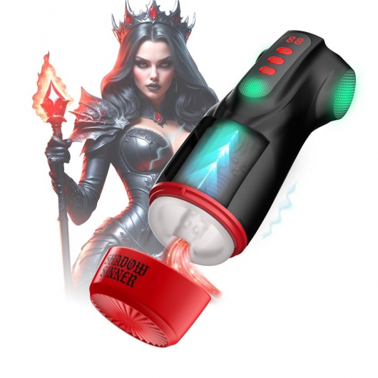 Интерактивный мастурбатор Raven с вакуумом, вибрацией и подсветкой - Shots Media BV - в Туле купить с доставкой