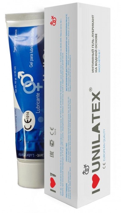 Лубрикант на водной основе Unilatex Gel - 80 мл. - Unilatex - купить с доставкой в Туле
