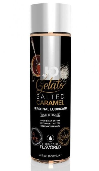 Лубрикант с ароматом солёной карамели JO GELATO SALTED CARAMEL - 120 мл. - System JO - купить с доставкой в Туле