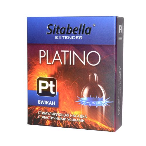 Стимулирующая насадка с усиками Platino  Вулкан - Sitabella - купить с доставкой в Туле