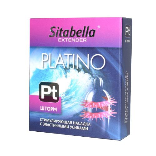 Стимулирующая насадка со спиралью из усиков Platino  Шторм - Sitabella - купить с доставкой в Туле