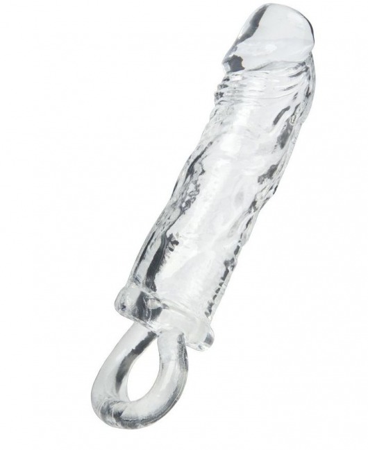 Прозрачная насадка с петлёй для фиксации - 14 см. - ToyFa - в Туле купить с доставкой