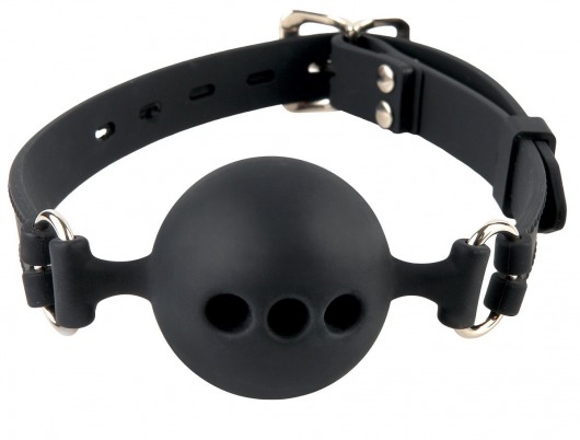 Силиконовый кляп-шар с отверстиями для дыхания Silicone Breathable Ball Gag Small - Pipedream - купить с доставкой в Туле