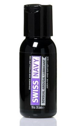Возбуждающий гель-лубрикант на водной основе Sensual Arousal Lubricant  - 29,5 мл. - Swiss navy - купить с доставкой в Туле