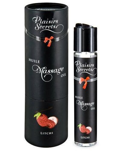 Массажное масло с ароматом личи Huile de Massage Gourmande Litchi - 59 мл. - Plaisir Secret - купить с доставкой в Туле