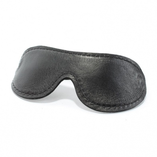 Кожаная маска на глаза - БДСМ Арсенал - купить с доставкой в Туле