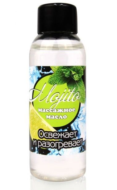 Массажное масло для тела Mojito с ароматом лайма - 50 мл. - Биоритм - купить с доставкой в Туле
