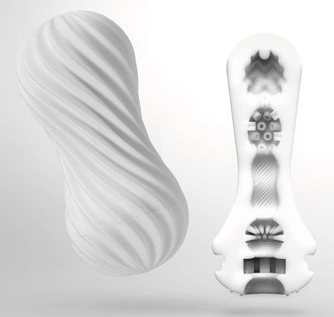 Мастурбатор FLEX Silky White с мягким рельефом - Tenga - в Туле купить с доставкой