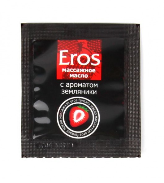 Пробник массажного масла с ароматом земляники Eros fantasy - 4 гр. - Биоритм - купить с доставкой в Туле
