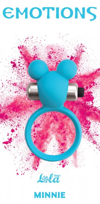 Голубое эрекционное виброколечко Emotions Minnie Breeze - Lola Games - в Туле купить с доставкой