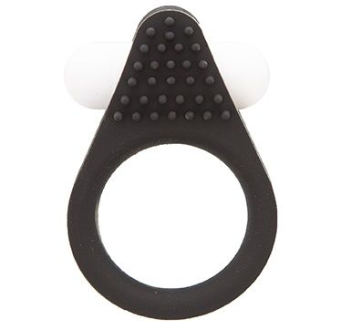 Чёрное эрекционное кольцо LIT-UP SILICONE STIMU RING 1 BLACK - Dream Toys - в Туле купить с доставкой