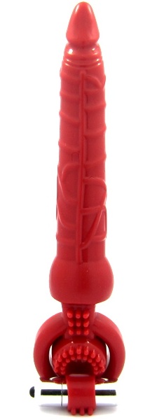 Красная вибронасадка с анальным стимулятором - ToyFa - в Туле купить с доставкой