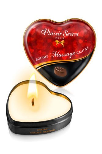 Массажная свеча с ароматом шоколада Bougie Massage Candle - 35 мл. - Plaisir Secret - купить с доставкой в Туле