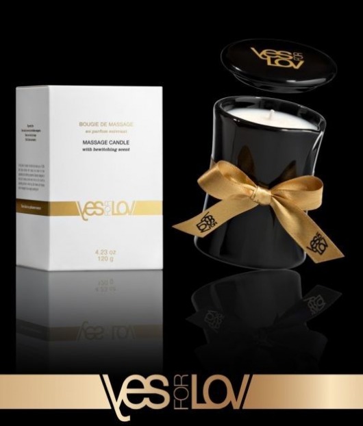 Массажная аромасвеча BEWITCHING MASSAGE CANDLE - 120 мл. - YESforLOV - купить с доставкой в Туле