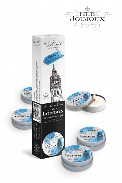 Набор из 5 свечей Petits Joujoux London с ароматом ревеня, амбры и чёрной смородины - MyStim - купить с доставкой в Туле