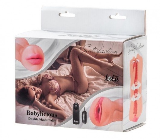 Двусторонний мастурбатор с вибропулей Satisfaction Babylicious - Lola Games - в Туле купить с доставкой
