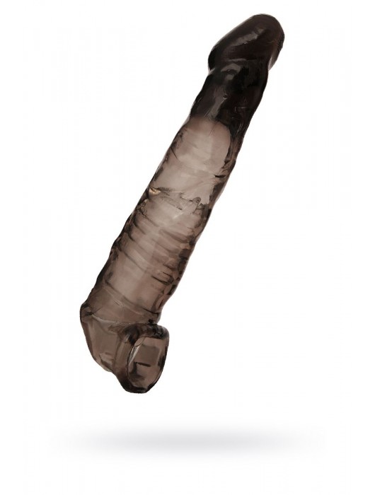 Чёрная насадка на пенис - 22,5 см. - ToyFa - в Туле купить с доставкой