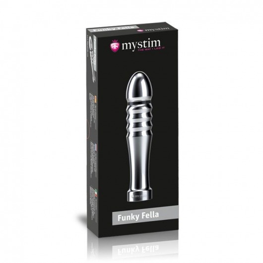 Ребристый фаллоимитатор для электростимуляции Funky Fella Rill Dildo - 13 см. - MyStim - купить с доставкой в Туле