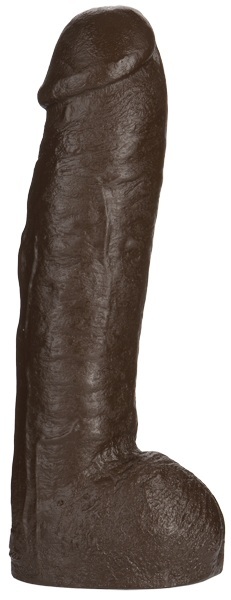 Большая насадка для трусиков Vac-U-Lock Realistic Hung - 31,7 см. - Doc Johnson - купить с доставкой в Туле