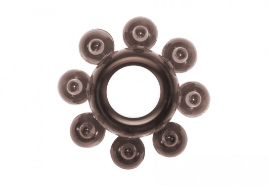 Чёрное эрекционное кольцо Rings Bubbles - Lola Games - в Туле купить с доставкой