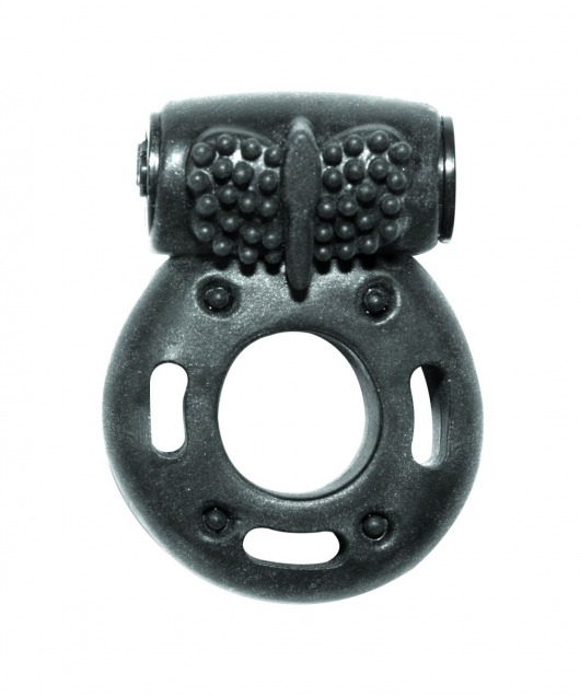 Черное эрекционное кольцо с вибрацией Rings Axle-pin - Lola Games - в Туле купить с доставкой