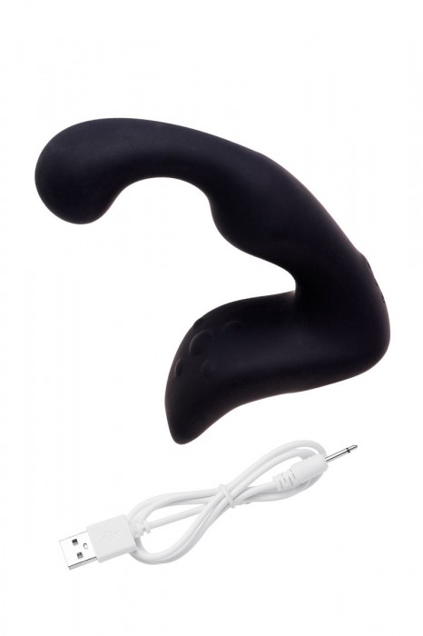 Чёрный изогнутый вибростимулятор простаты Erotist - Erotist Adult Toys - в Туле купить с доставкой
