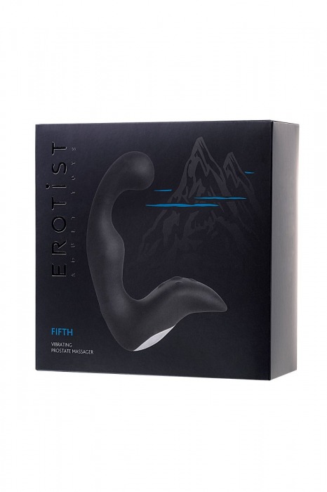 Чёрный изогнутый вибростимулятор простаты Erotist - Erotist Adult Toys - в Туле купить с доставкой