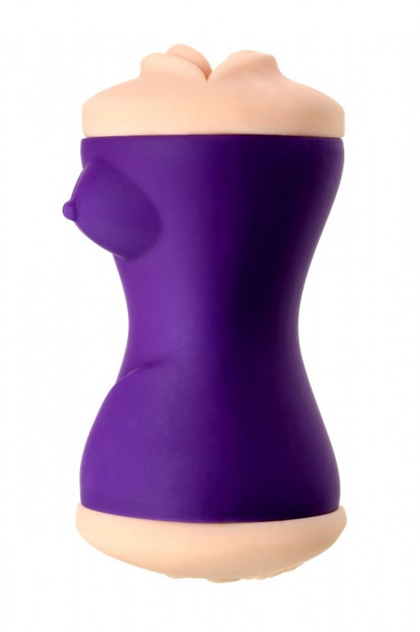 Двухсторонний мастурбатор JOS YARA в фиолетовой колбе - JOS - в Туле купить с доставкой