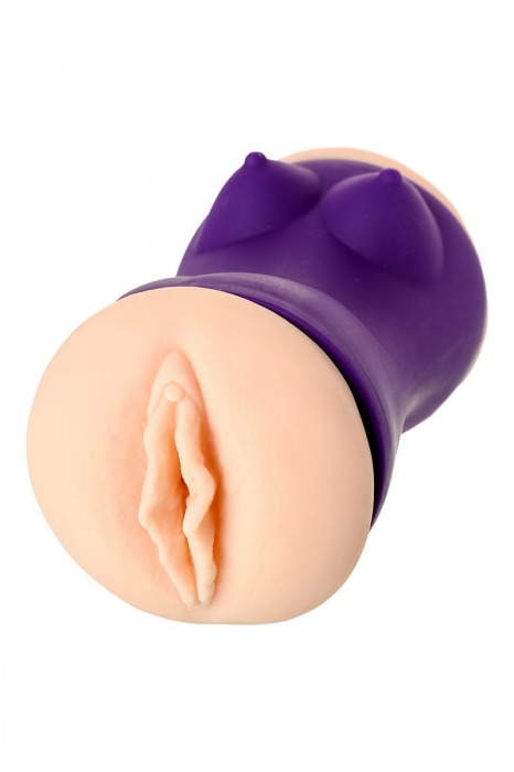 Двухсторонний мастурбатор JOS YARA в фиолетовой колбе - JOS - в Туле купить с доставкой