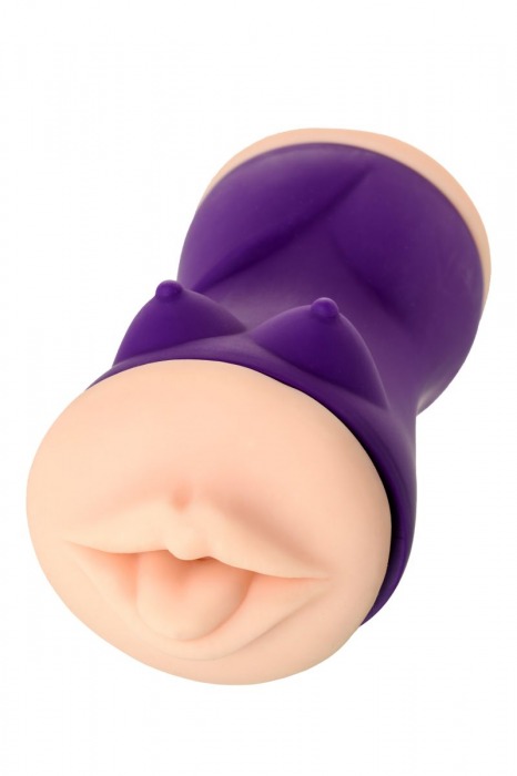 Двухсторонний мастурбатор JOS YARA в фиолетовой колбе - JOS - в Туле купить с доставкой