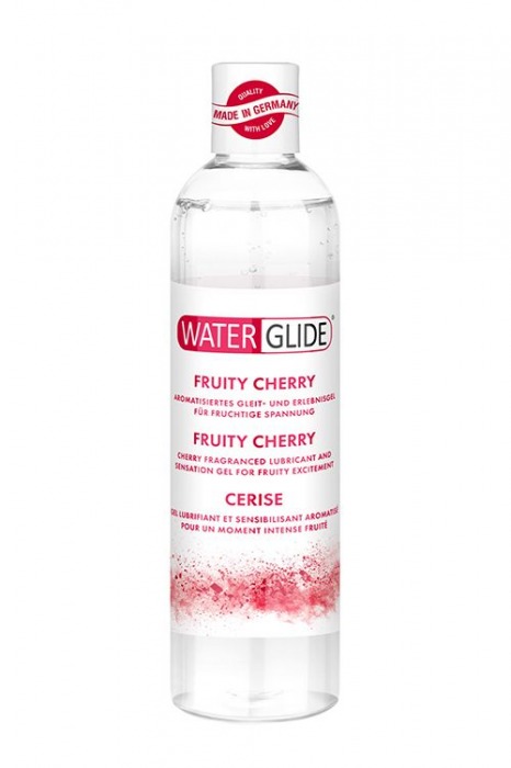 Лубрикант на водной основе с ароматом вишни FRUITY CHERRY - 300 мл. - Waterglide - купить с доставкой в Туле