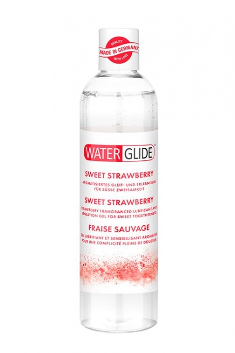 Лубрикант на водной основе с ароматом клубники SWEET STRAWBERRY - 300 мл. - Waterglide - купить с доставкой в Туле