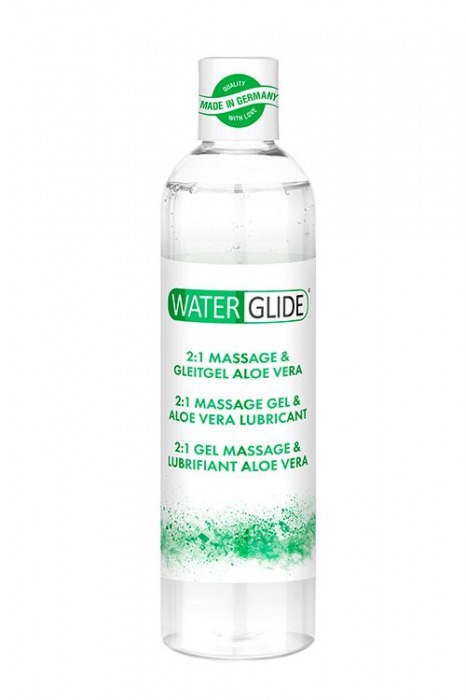 Гель-смазка 2-в-1 MASSAGE   LUBRICANT ALOE VERA - 300 мл. - Waterglide - купить с доставкой в Туле