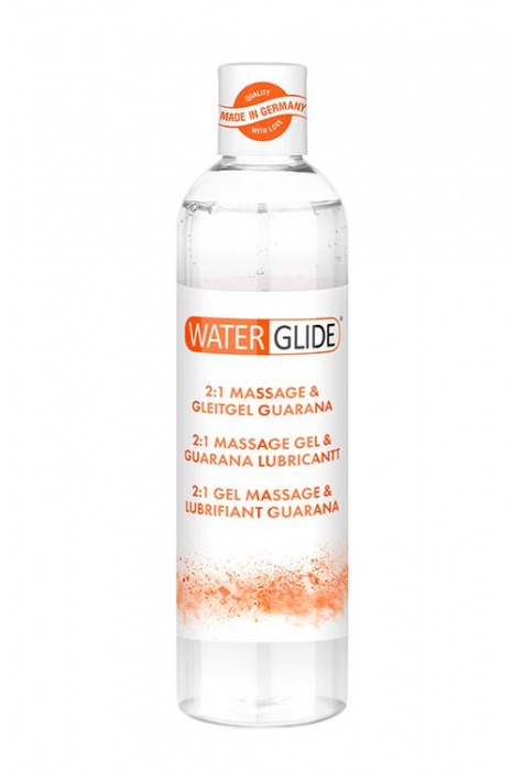 Гель-смазка 2-в-1 MASSAGE   LUBRICANT GUARANA - 300 мл. - Waterglide - купить с доставкой в Туле
