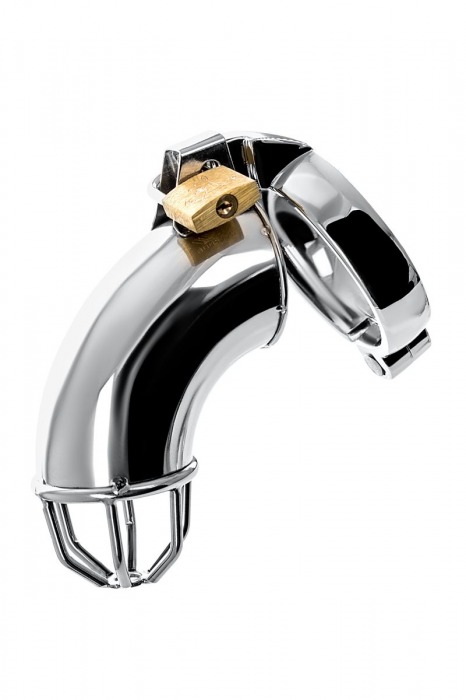 Серебристый мужской пояс верности TOYFA Metal - ToyFa - купить с доставкой в Туле