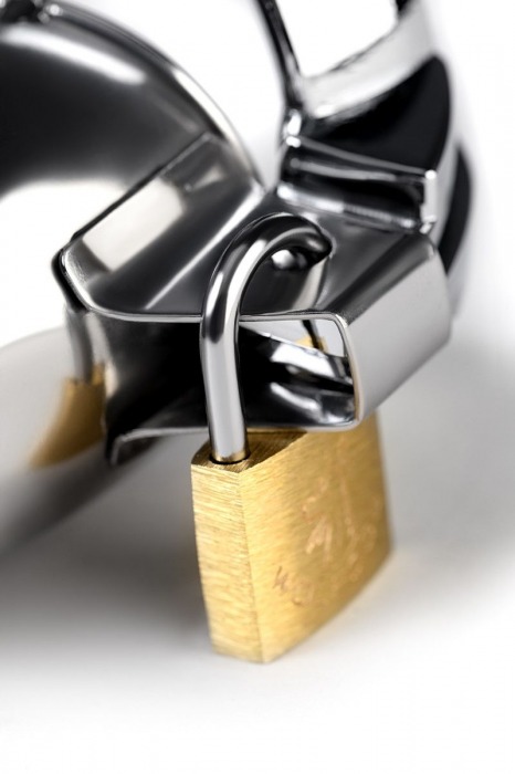 Серебристый мужской пояс верности TOYFA Metal - ToyFa - купить с доставкой в Туле