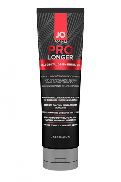 Гель-пролонгатор умеренного действия для мужчин JO Prolonger Gel – 60 мл. - System JO - купить с доставкой в Туле