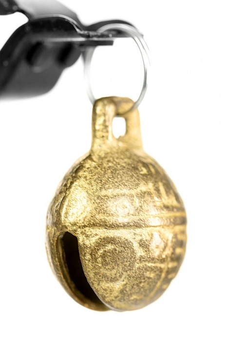 Черно-золотистые зажимы для сосков TOYFA Theatre - ToyFa - купить с доставкой в Туле