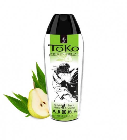 Интимный гель TOKO Pear   Exotic Green Tea с ароматом груши и зеленого чая - 165 мл. - Shunga - купить с доставкой в Туле