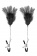 Зажимы для сосков с черными перьями Sweet Caress Feather Nipple Clumps - Sweet Caress - купить с доставкой в Туле Зажимы для сосков с черными перьями Sweet Caress Feather Nipple Clumps - Sweet Caress - купить с доставкой в Туле