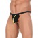 Черные сексуальные трусы-стринги с оранжевой и салатовой окантовкой - Wonderboom купить с доставкой Черные сексуальные трусы-стринги с оранжевой и салатовой окантовкой - Wonderboom купить с доставкой