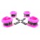 Набор фиксаторов краб с розовым мехом BDSM Light - БДСМ Арсенал - купить с доставкой в Туле
