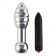 Серебристая анальная пробка OH T2 с рёбрышками и вибрацией - 17 см. - DIOGOL в Туле Серебристая анальная пробка OH T2 с рёбрышками и вибрацией - 17 см. - DIOGOL